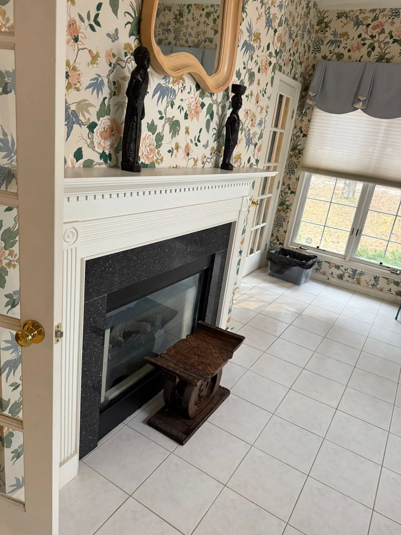 Fireplace room — before — Maryland job photo, Eagle Home Improvements